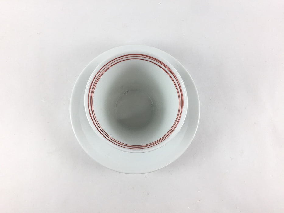 【SALE】140cc反CS　赤乱渦線　7.5cm　有田焼【訳あり】