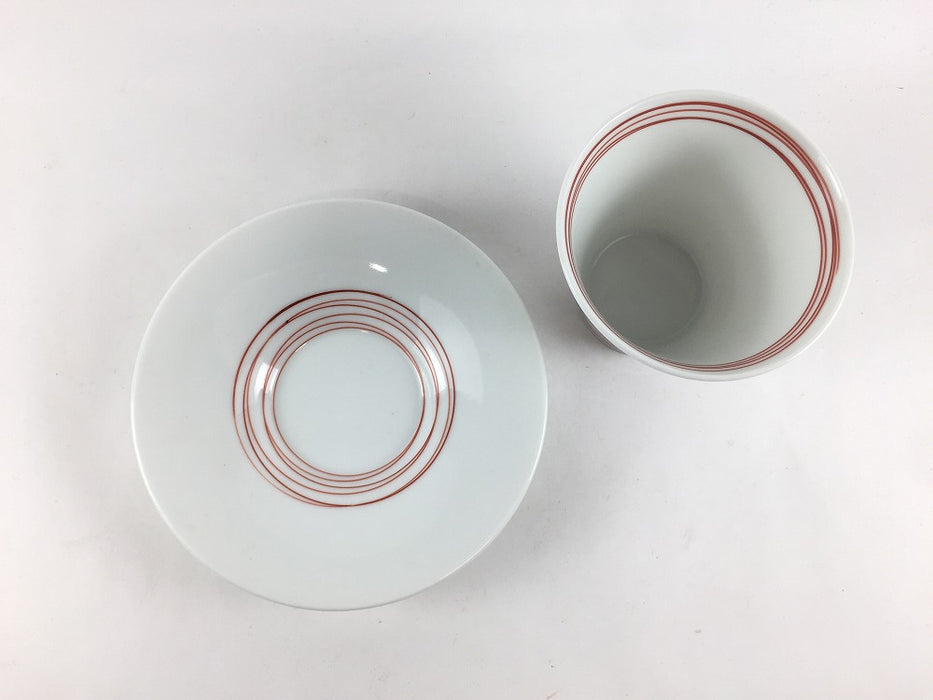 【SALE】140cc反CS　赤乱渦線　7.5cm　有田焼【訳あり】