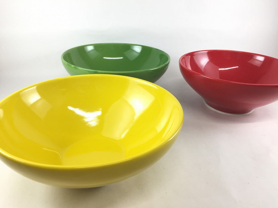 185ボウル　(レッド/イエロー/グリーン)　18cm　波佐見焼(j.R)