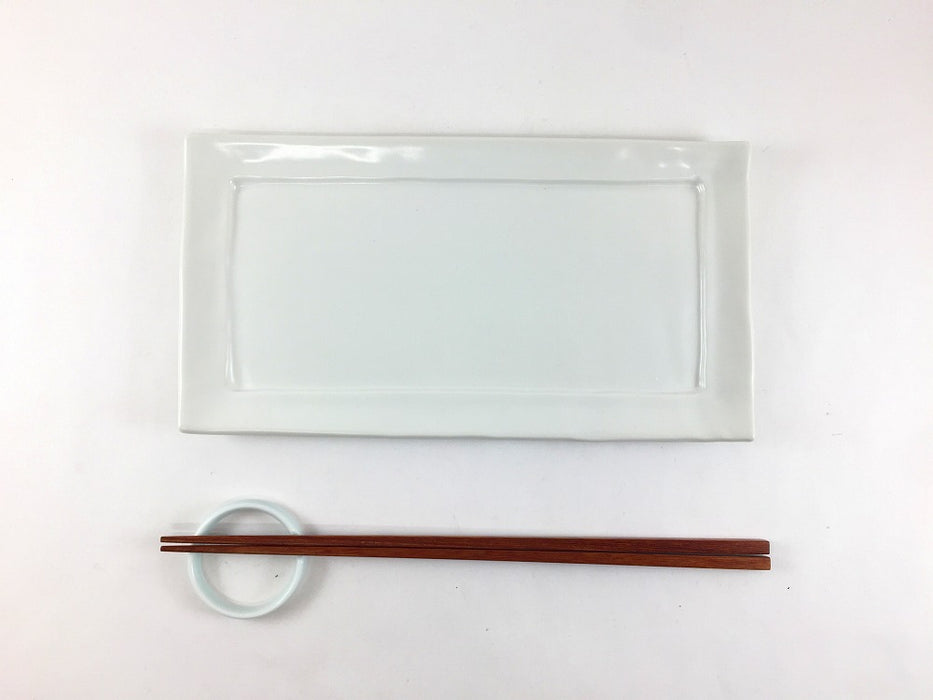 【SALE】長角皿　クラフトマット白(A/B/C/D)　波佐見焼【訳あり】