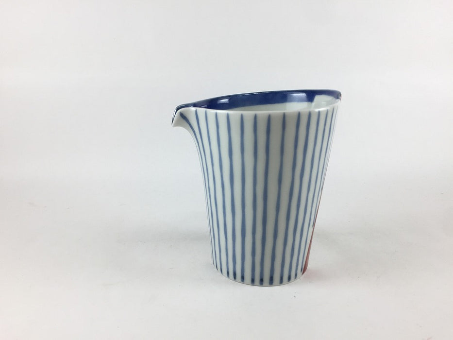 曲げ輪徳利　十草赤帯　250cc　有田焼(j.R)