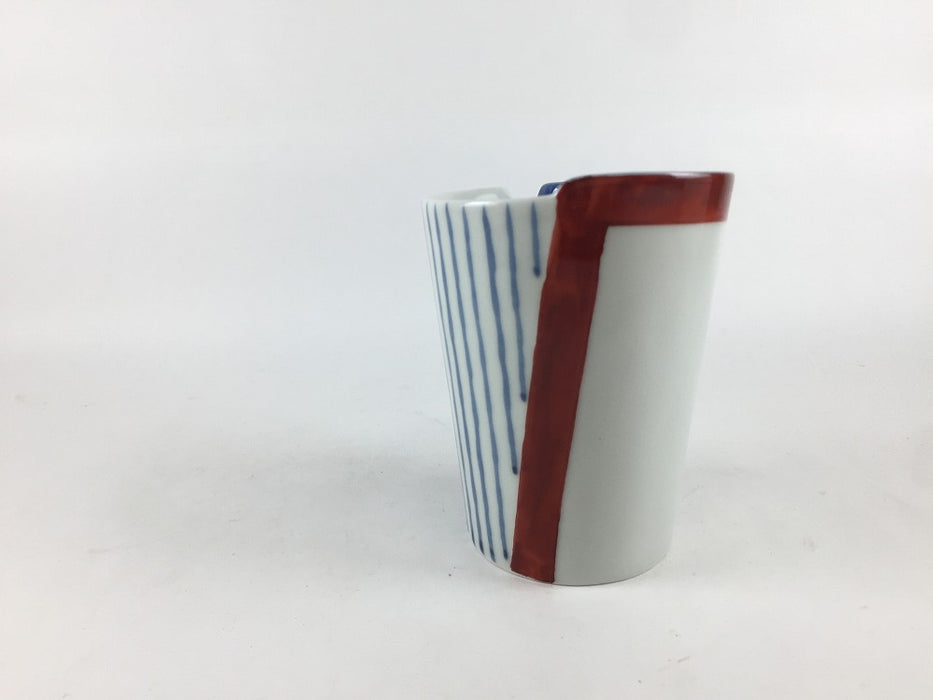 曲げ輪徳利　十草赤帯　250cc　有田焼(j.R)