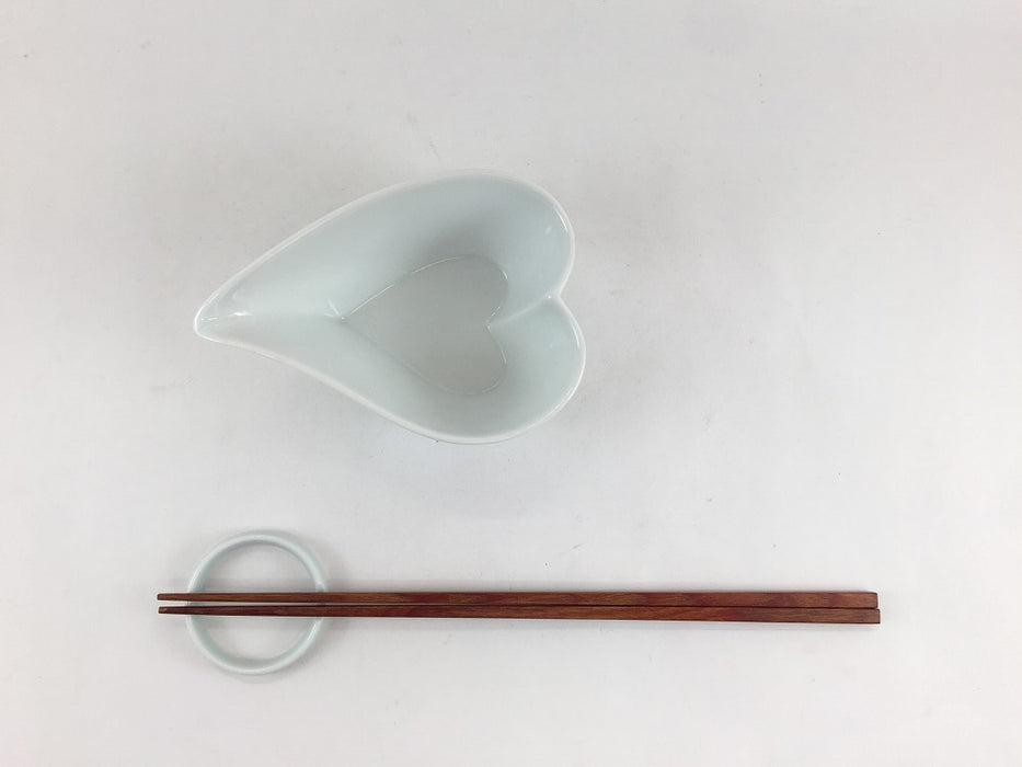 【SALE】ハートフルボウル(130cc)　白　8cm　波佐見焼 【訳あり】