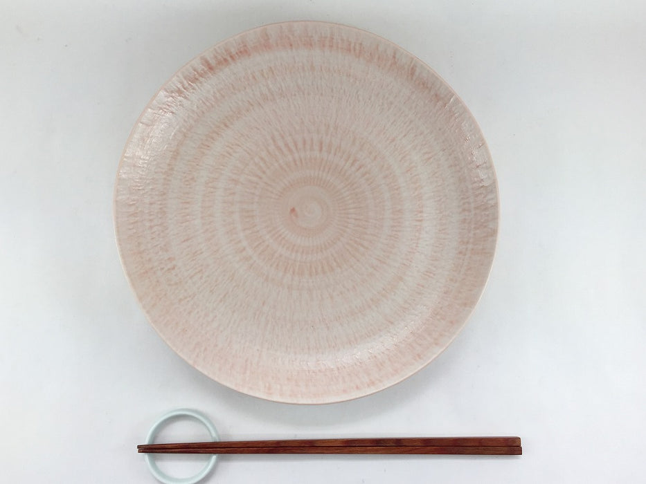 【SALE】さざなみ　7寸皿　レッド　23cm　波佐見焼【訳あり】