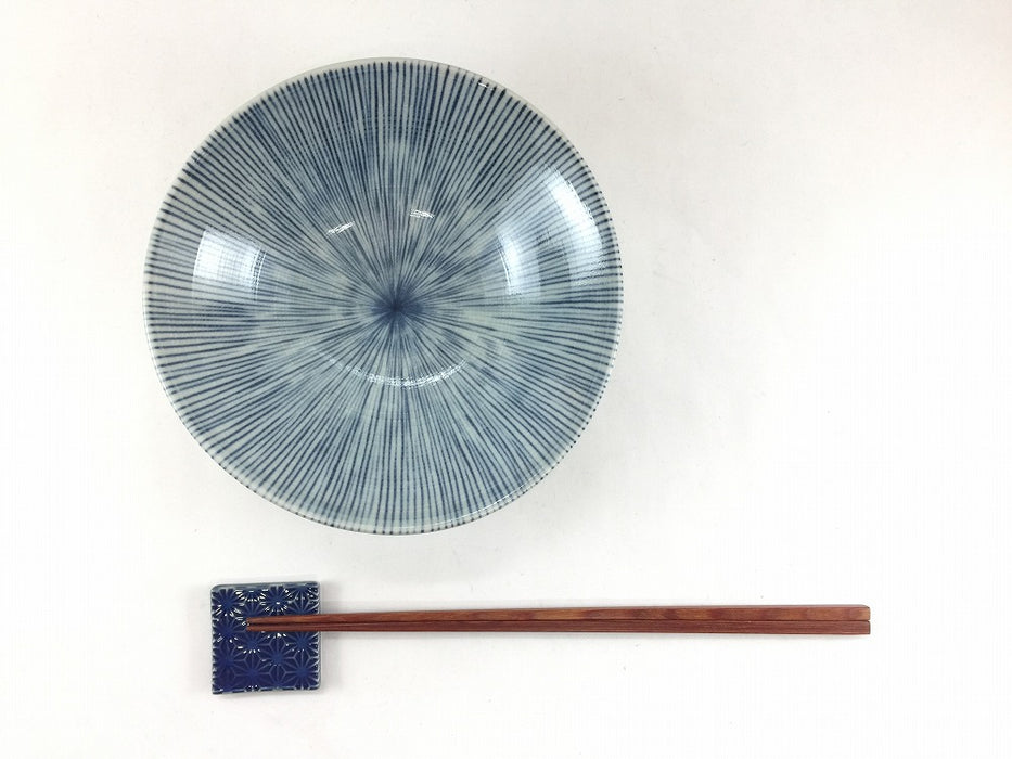 【SALE】千筋.三つ足皿　16cm　波佐見焼【訳あり】