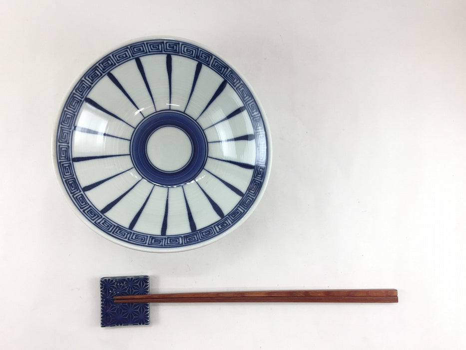 【SALE】雷紋.三つ足皿　16cm　波佐見焼【訳あり】