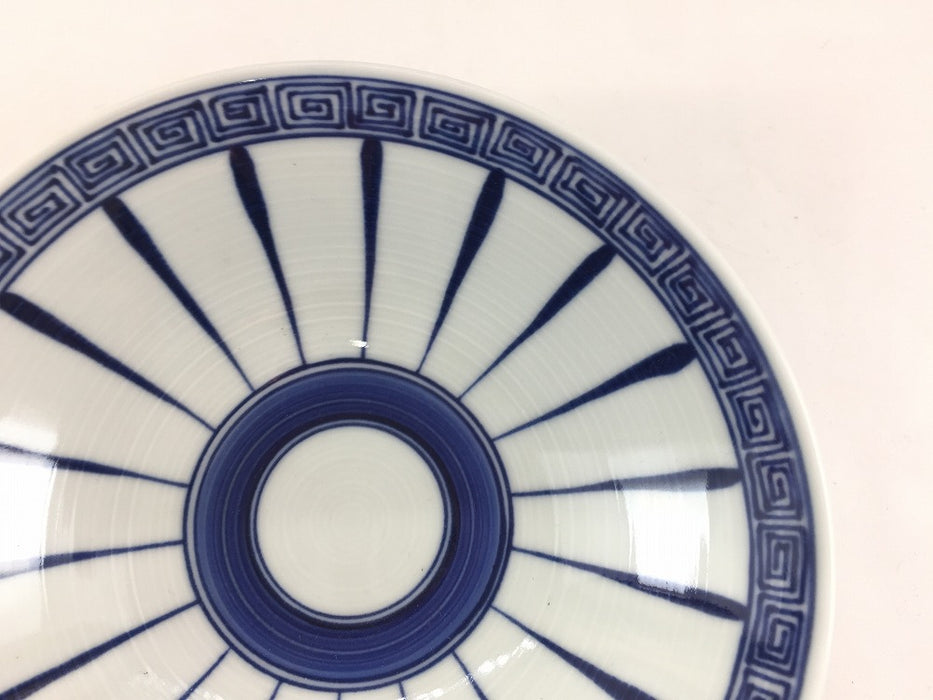 【SALE】雷紋.三つ足皿　16cm　波佐見焼【訳あり】