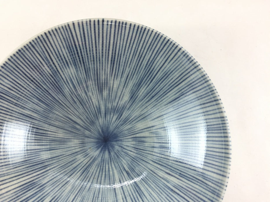 【SALE】千筋.三つ足皿　16cm　波佐見焼【訳あり】