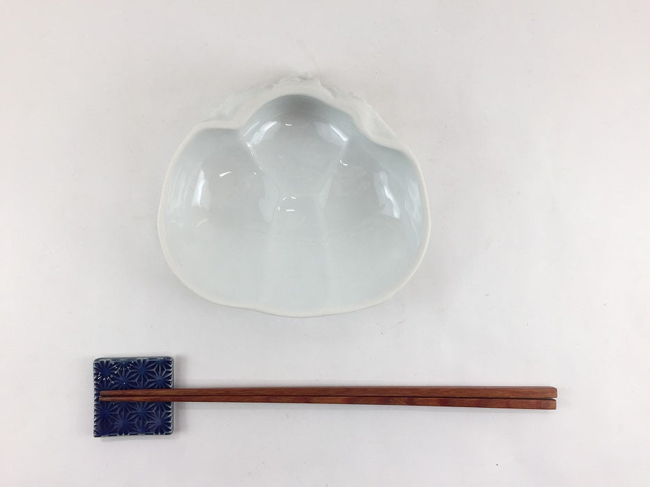 【SALE】蟹甲羅小鉢　白磁　有田焼【訳あり】