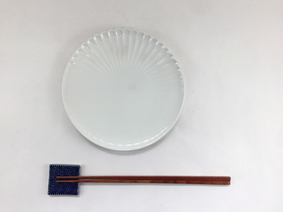 【SALE】165片菊割プレート　白磁　17cm　有田焼【訳あり】