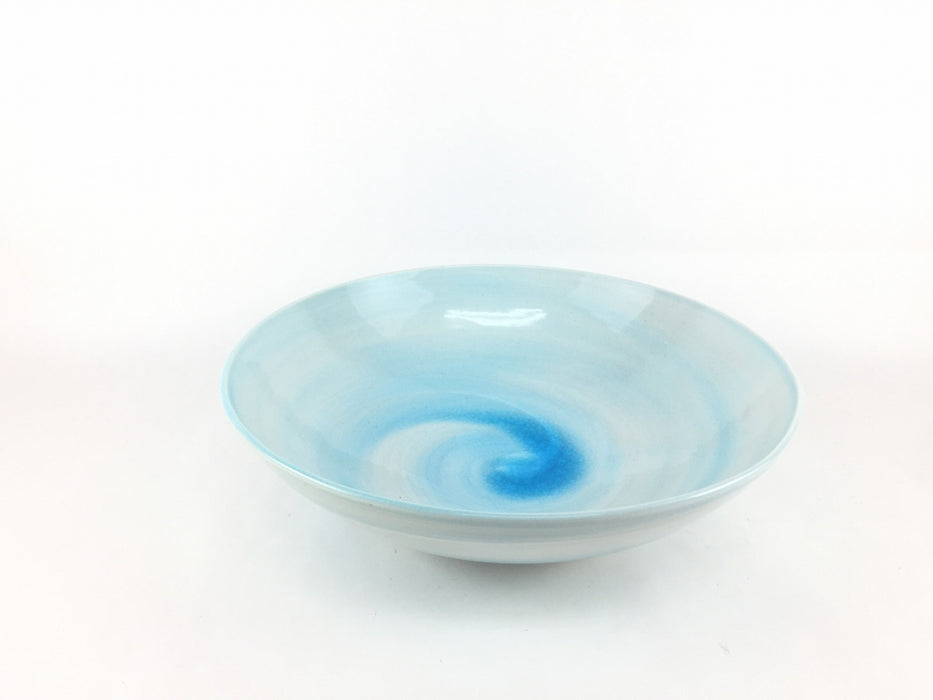 【SALE】渦20cmボール　(春緑/夏青/秋黄/冬紫)　美濃焼　