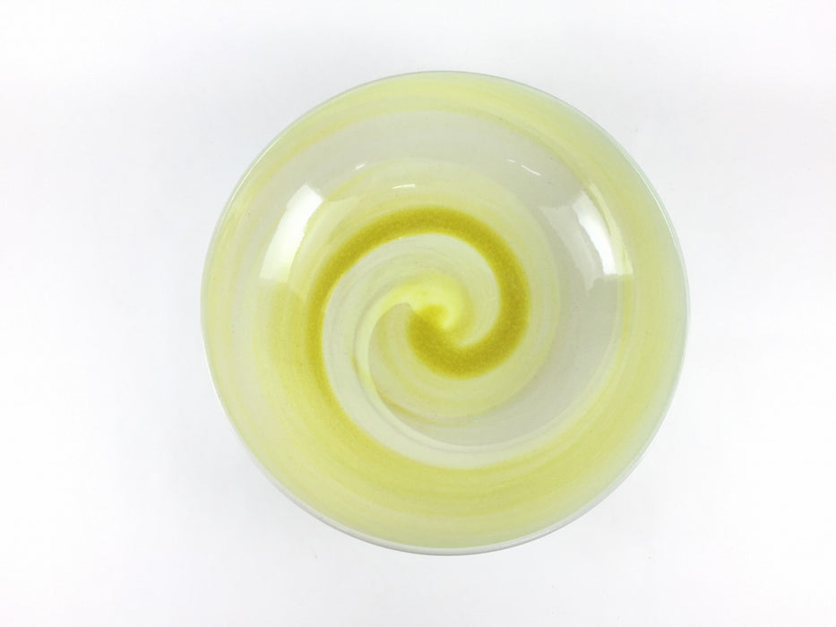 【SALE】渦20cmボール　(春緑/夏青/秋黄/冬紫)　美濃焼　