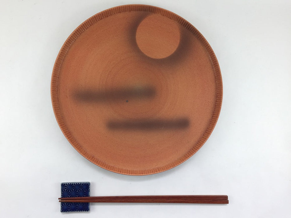 【SALE】245e-plate　備前丸紋　24.5cm　有田焼【訳あり】