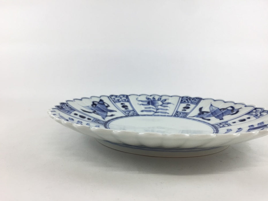 【SALE】芙蓉手　21cm　菊型皿　有田焼【訳あり】