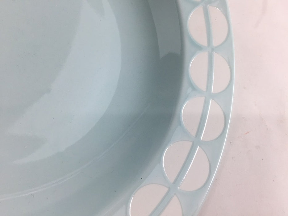 【SALE】25cmリムボウル　コインドット(ホワイト/グレー/ピンク/ブルー)　波佐見焼 【訳あり】