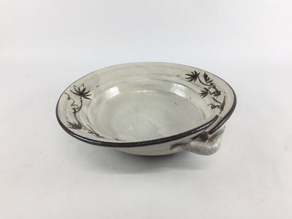 【SALE】手/切合せ小向　粉引鉄絵　15cm　有田焼【訳あり】