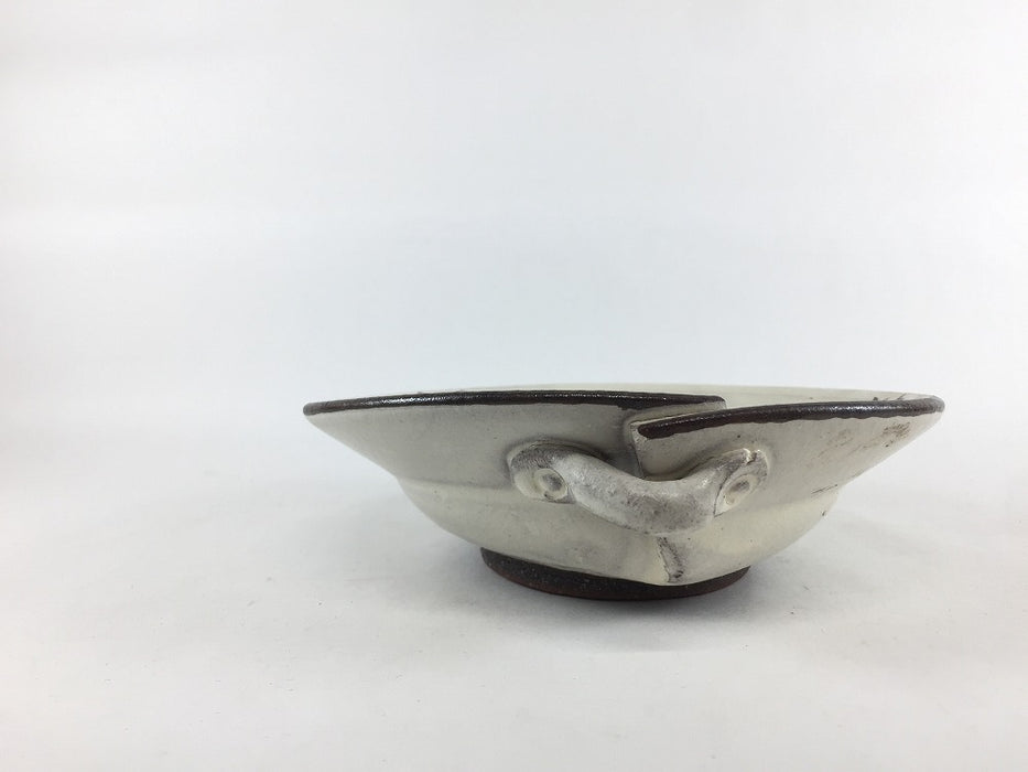 【SALE】手/切合せ小向　粉引鉄絵　15cm　有田焼【訳あり】