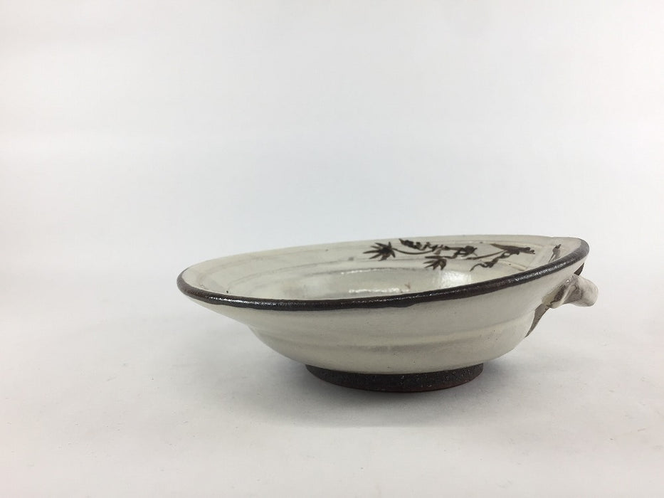 【SALE】手/切合せ小向　粉引鉄絵　15cm　有田焼【訳あり】