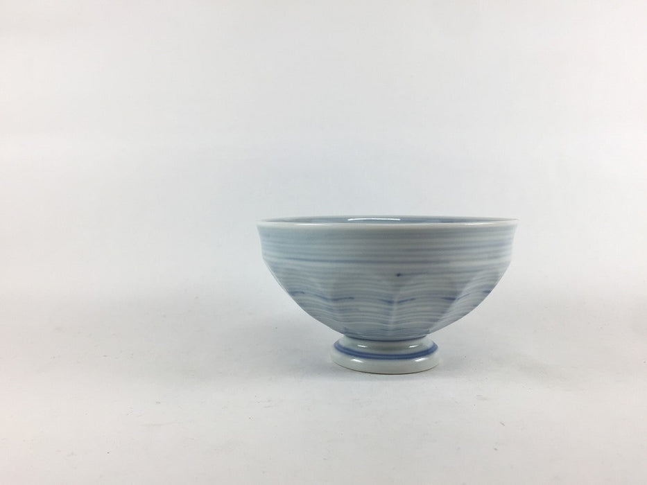 【SALE】130凌ぎ高小鉢　染千筋　13cm　有田焼【訳あり】