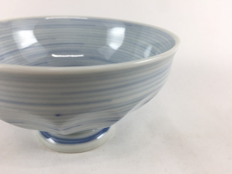 【SALE】130凌ぎ高小鉢　染千筋　13cm　有田焼【訳あり】