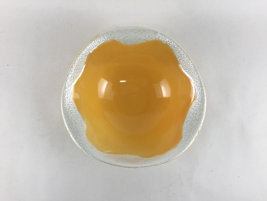 【SALE】波小鉢　黄.光彩　13.5cm　有田焼【訳あり】