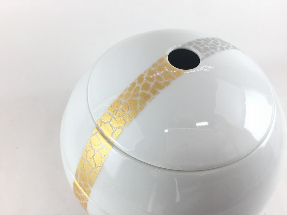 玉重　金銀箔帯彩　16cm 有田焼【珠型三段重】(j.R)