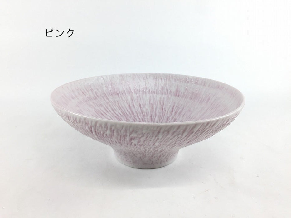 さざなみ　ボウル　(レッド/ピンク/グリーン/ブルー/ベージュ)　15.5cm　波佐見焼 (j.R)