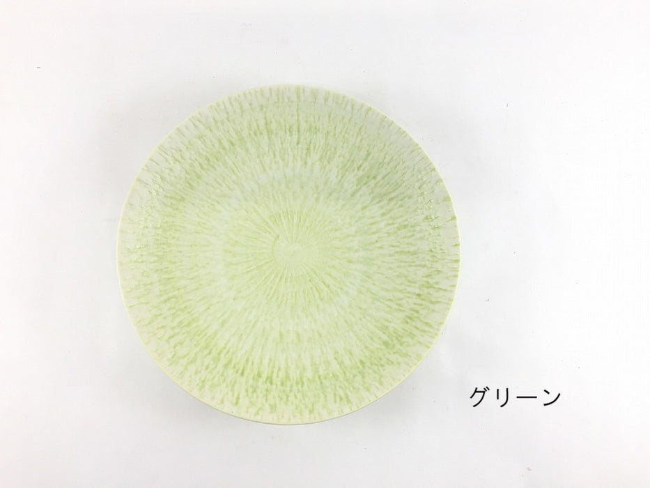 さざなみ　5寸皿　(レッド/ピンク/グリーン/ブルー/ベージュ)　15.5cm　波佐見焼 (j.R)