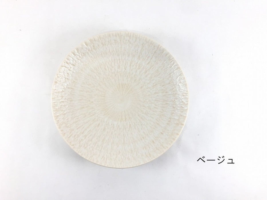 さざなみ　5寸皿　(レッド/ピンク/グリーン/ブルー/ベージュ)　15.5cm　波佐見焼 (j.R)