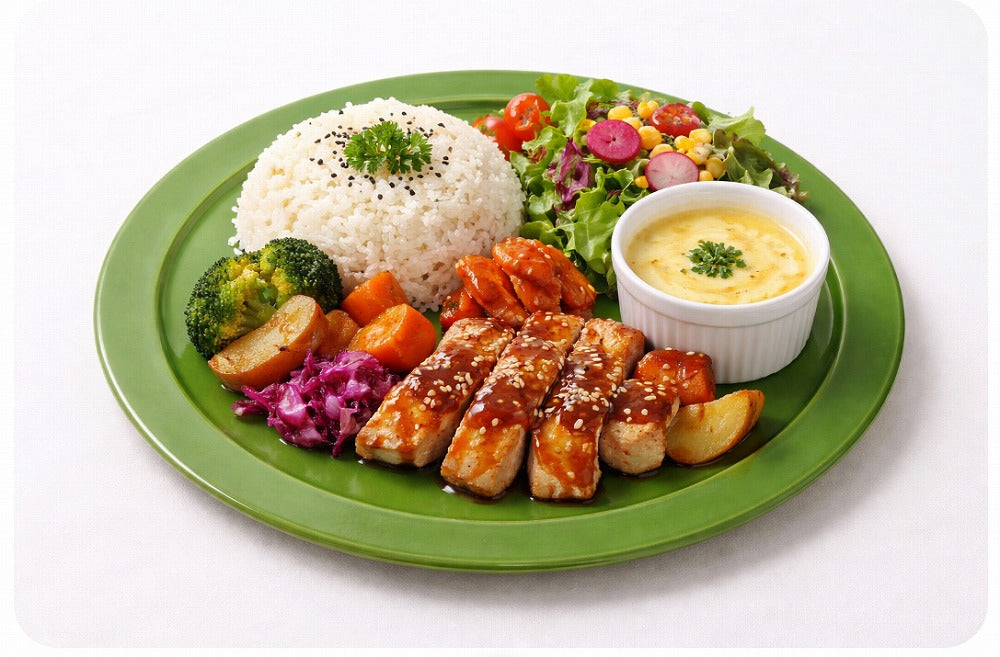 26cmフラットプレート　(レッド/オレンジ/ヒスイ/イエロー)　波佐見焼　(j.R)