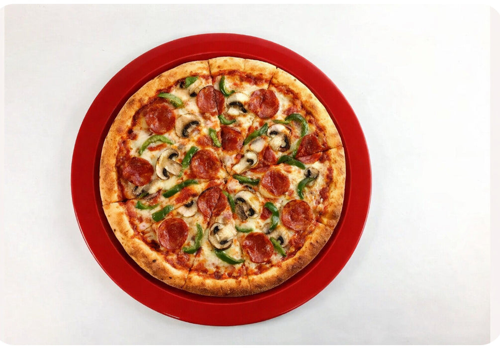 26cmフラットプレート　(レッド/オレンジ/ヒスイ/イエロー)　波佐見焼　(j.R)