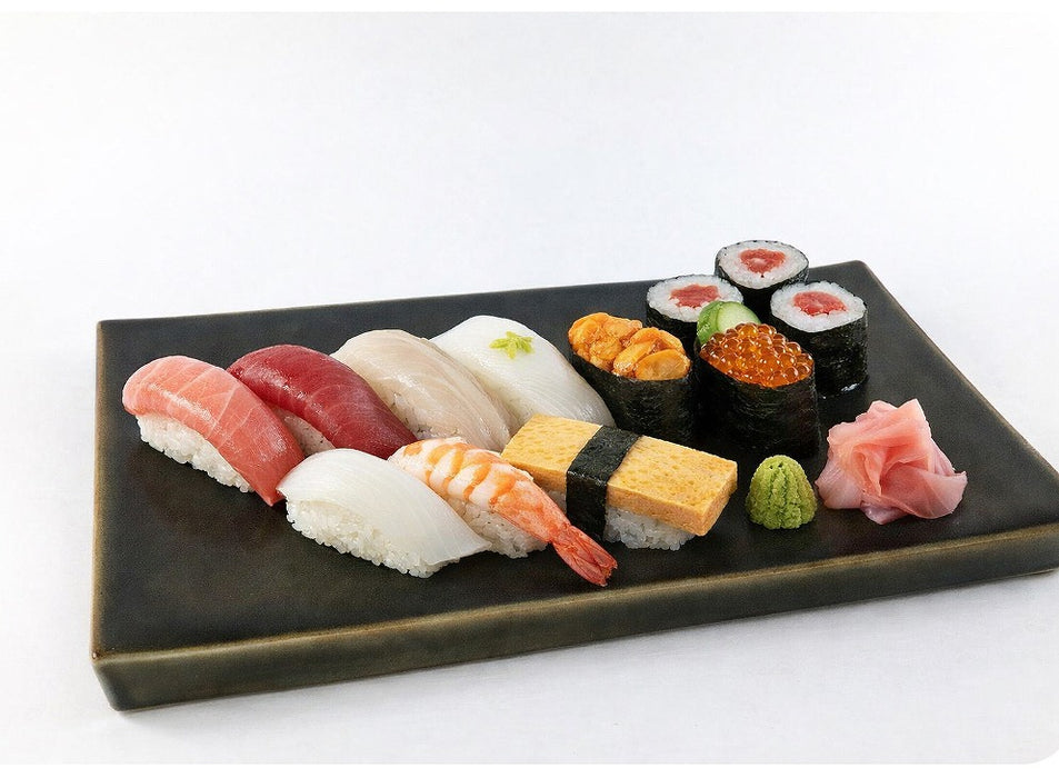 長角台皿(銀朱/茜/墨黒)　有田焼　(j.R)