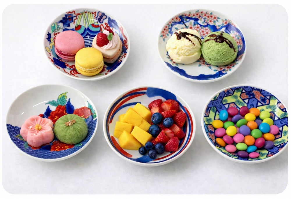 色鍋島小皿　5柄　11.5cm　肥前有田焼【1枚価格】(j.R)