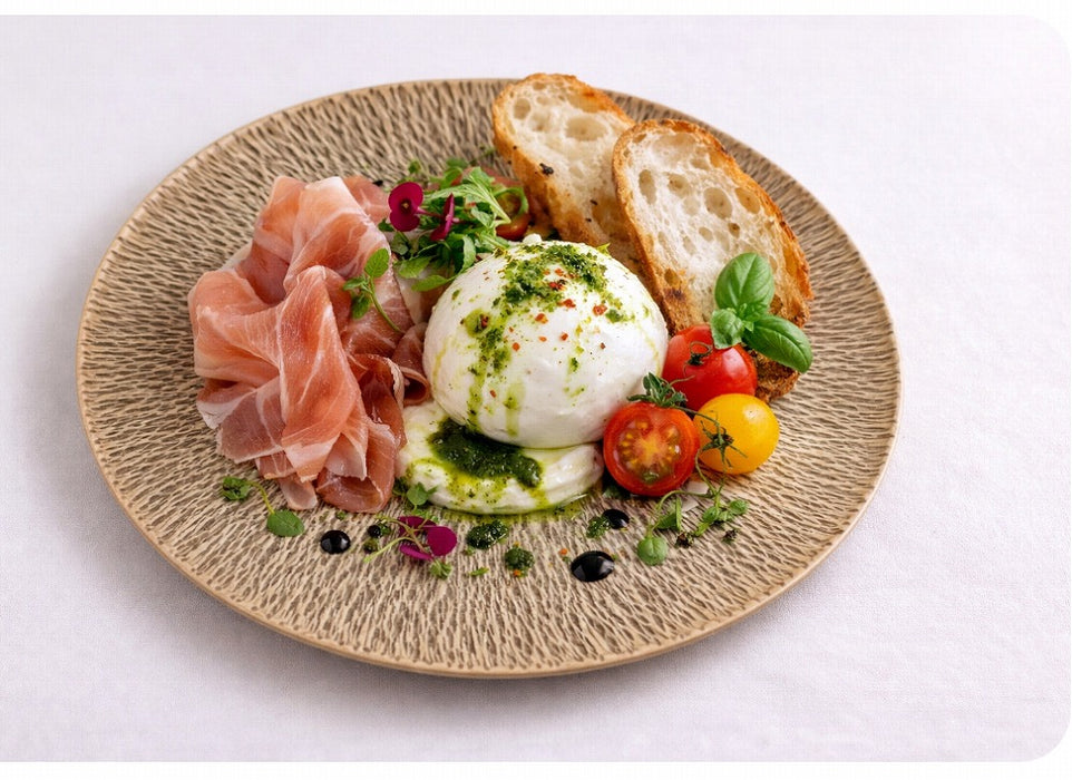 (強化)210TGWプレート.飛び鉋(茶錆釉/黒スレート釉/白磁)　21cm　有田焼　(j.R)