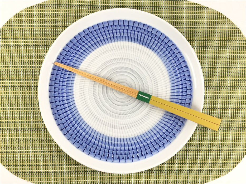 【皿/プレート/中皿】色染流し21cm丸プレート　(赤/青/グリーン/パープル/トルコブルー) 　波佐見焼(j.R)