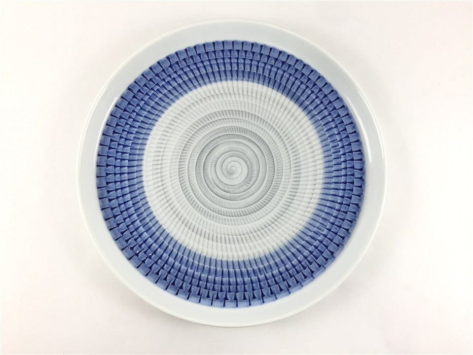 【皿/プレート/中皿】色染流し21cm丸プレート　(赤/青/グリーン/パープル/トルコブルー) 　波佐見焼(j.R)