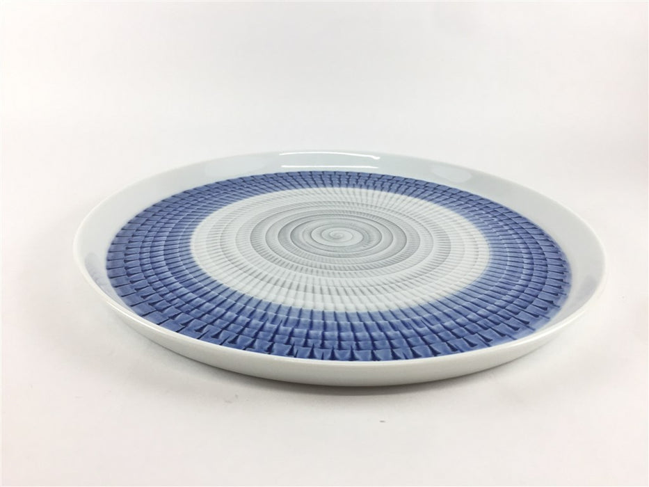 【皿/プレート/中皿】色染流し21cm丸プレート　(赤/青/グリーン/パープル/トルコブルー) 　波佐見焼(j.R)