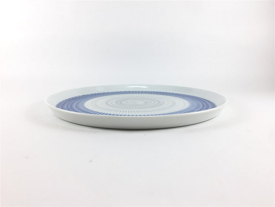 【皿/プレート/中皿】色染流し21cm丸プレート　(赤/青/グリーン/パープル/トルコブルー) 　波佐見焼(j.R)