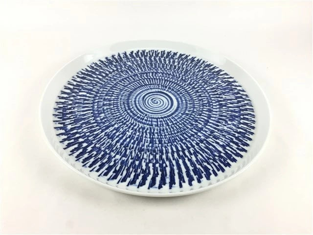 【皿/プレート/中皿】210丸皿.トチリ(青 /赤 /グレー) 波佐見焼