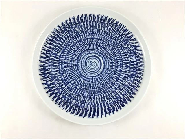 【皿/プレート/中皿】210丸皿.トチリ(青 /赤 /グレー) 波佐見焼