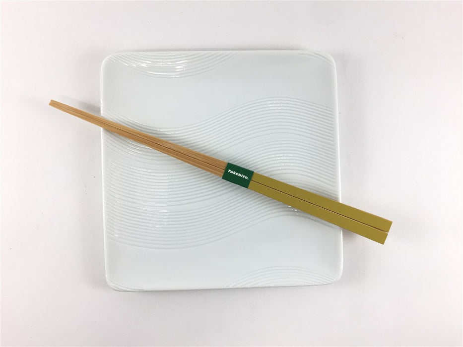 波佐見焼 一真窯 15cm角皿 波くし目(j.R)