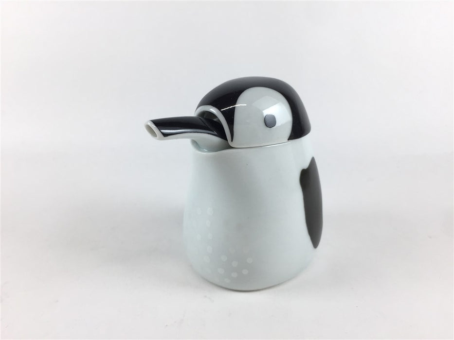 有田焼 錦ミニ汁次 (ふくら雀/川蝉形/赤ちゃんペンギン) 60cc 7.5cm