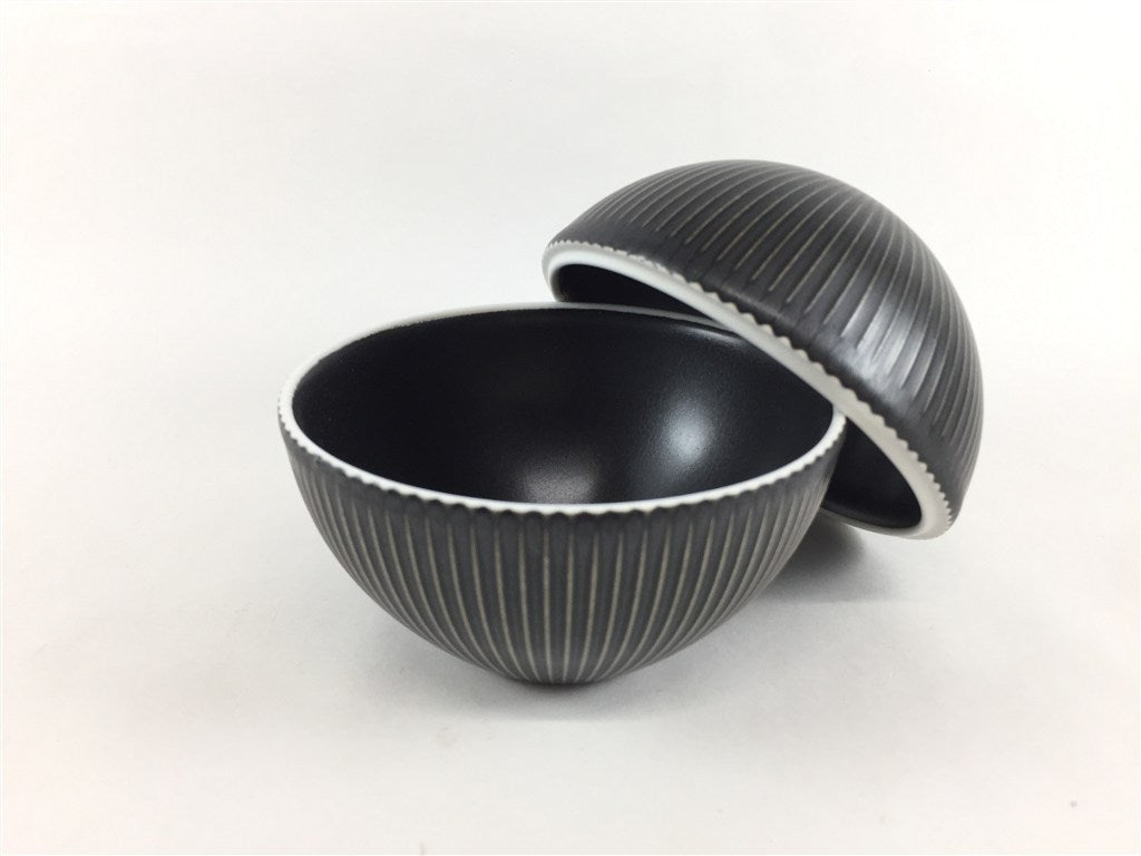95鎬玉蓋物 黒マット 9cm 有田焼(j.R) — 佐賀有田 ギャラリーつじ信