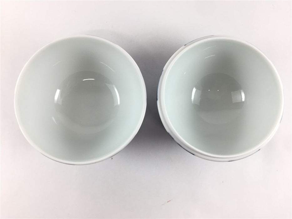 95玉蓋物　青市松　9cm　有田焼(j.R)