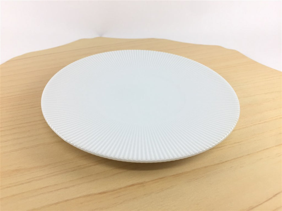 有田焼 李荘窯 白磁 鎬皿 15cm (j.R)