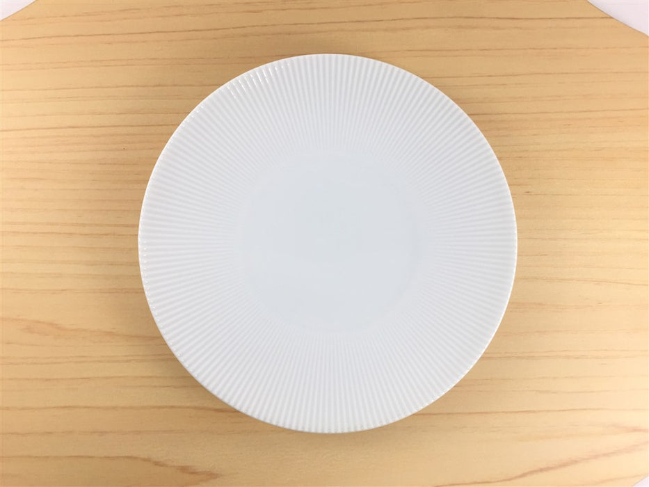 有田焼 李荘窯 白磁 鎬皿 15cm (j.R)