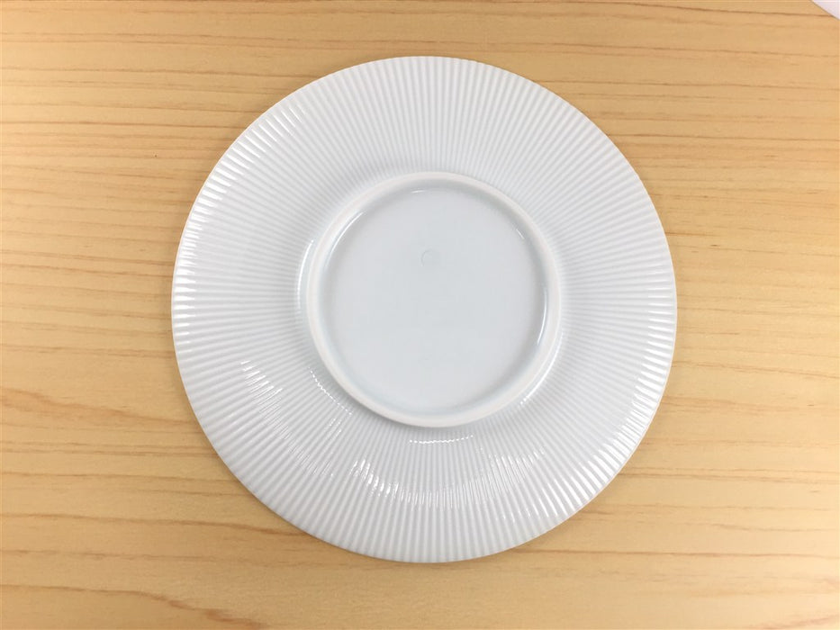 有田焼 李荘窯 白磁 鎬皿 15cm (j.R)