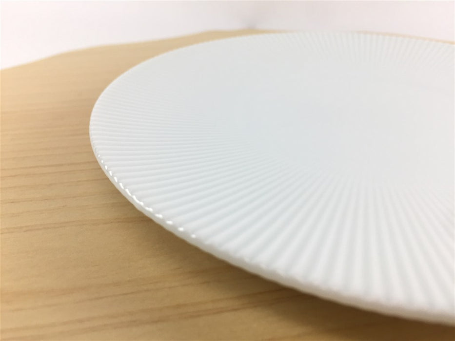 有田焼 李荘窯 白磁 鎬皿 15cm (j.R)