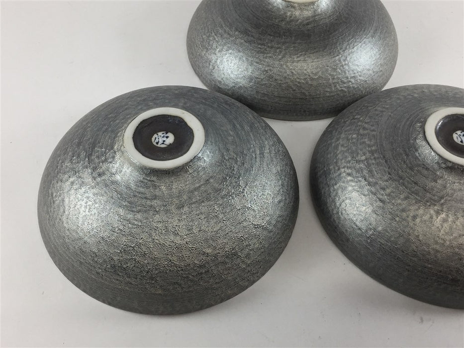 12cm鉄鉢(結晶金/結晶銀)　有田焼　(j.R)