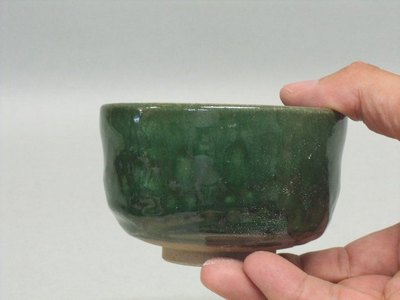 【SALE】抹茶碗(300)織部緑　有田焼　Kse766158